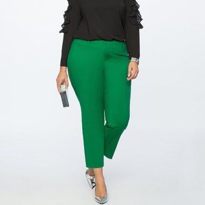 Eloquii Kady Fit Pants in Green